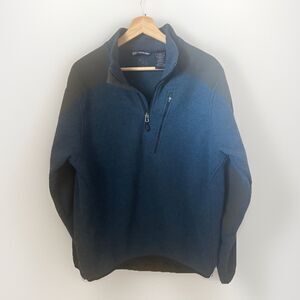 5.11 Tactical Sweater Mens L Blue Regatta 1/4 Zip Fleece Pullover Outdoors OPS